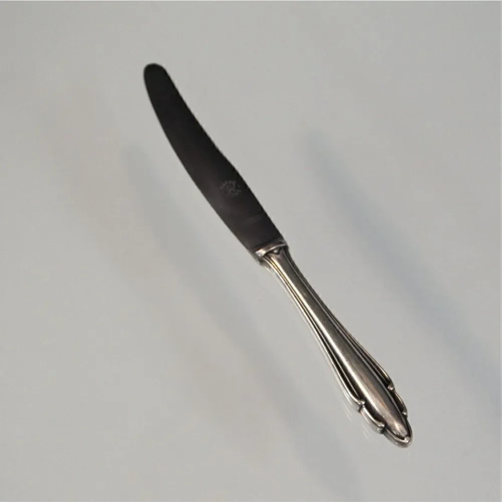Vintage Gowe Wellner German Sliver Plate Knife Marke GW Gowe 90 18